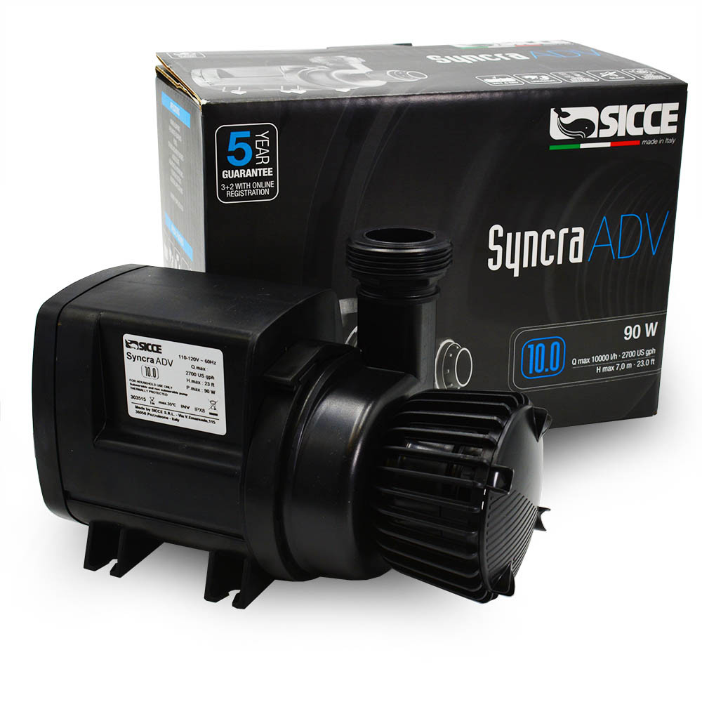 Syncra ADV Advanced 10.0 Aquarium Pump (2700 GPH) - Sicce