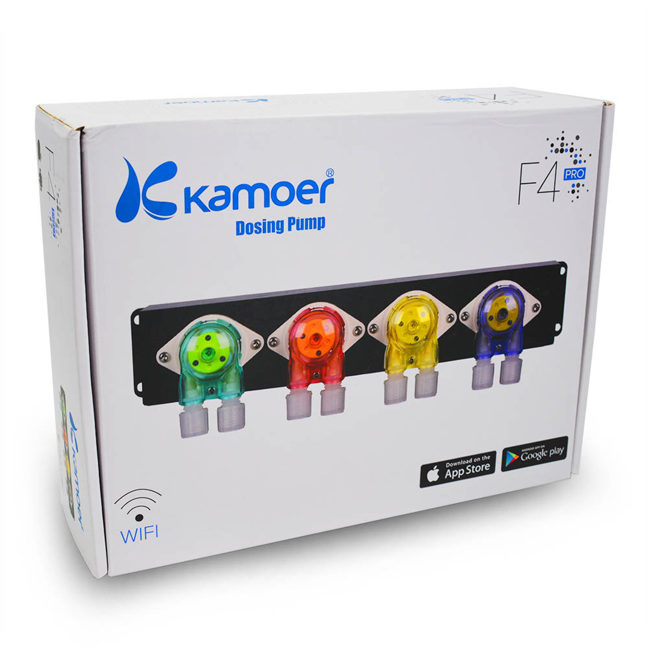 Kamoer ドーシングポンプ　F4 pro ホース4色付き　海水　自動添加装置 F4 PRO WIFI 4-Head Liquid Dosing Pump - Kamoer