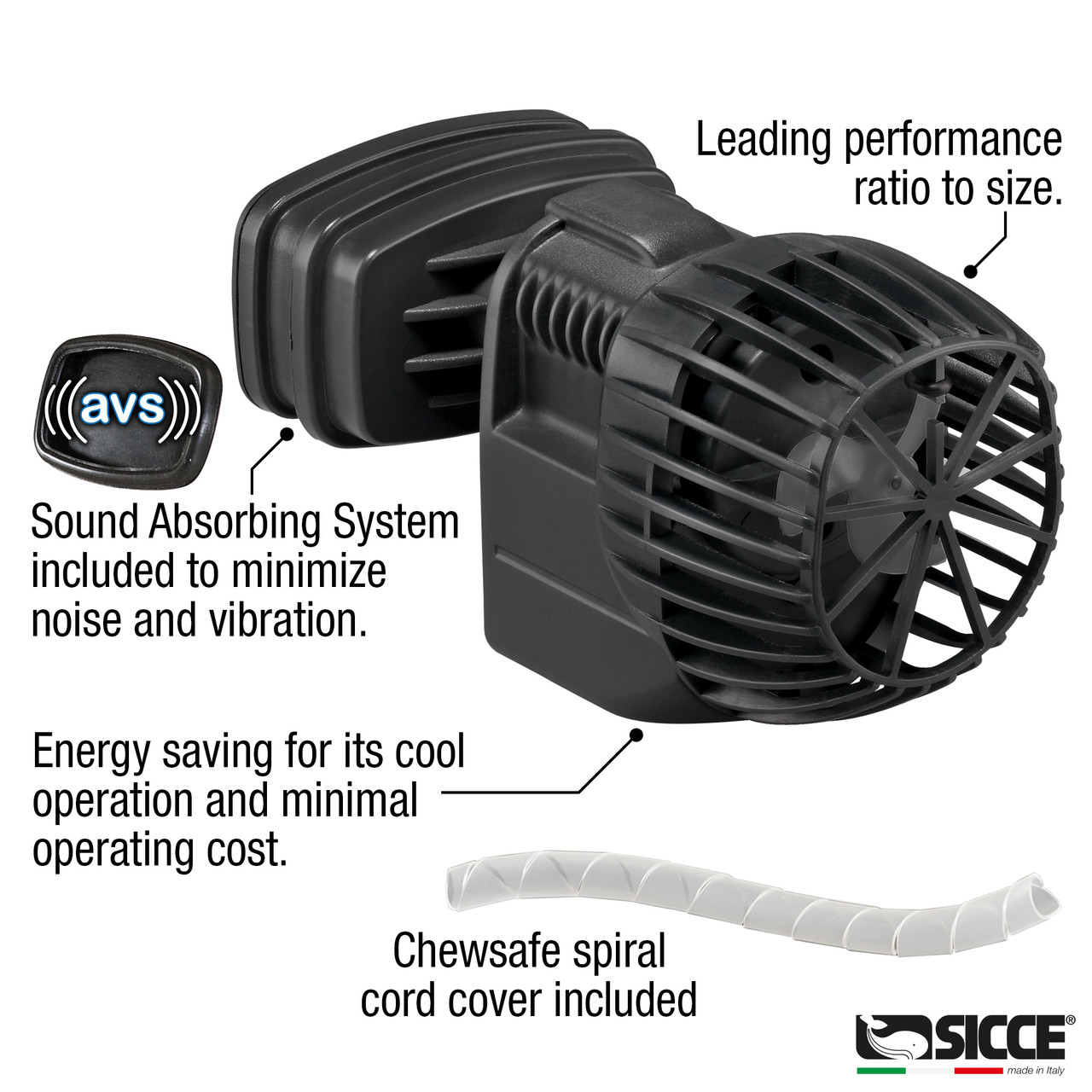 XStream 8000 Wave Pump (2120 GPH) - Sicce - SaltwaterAquarium.com