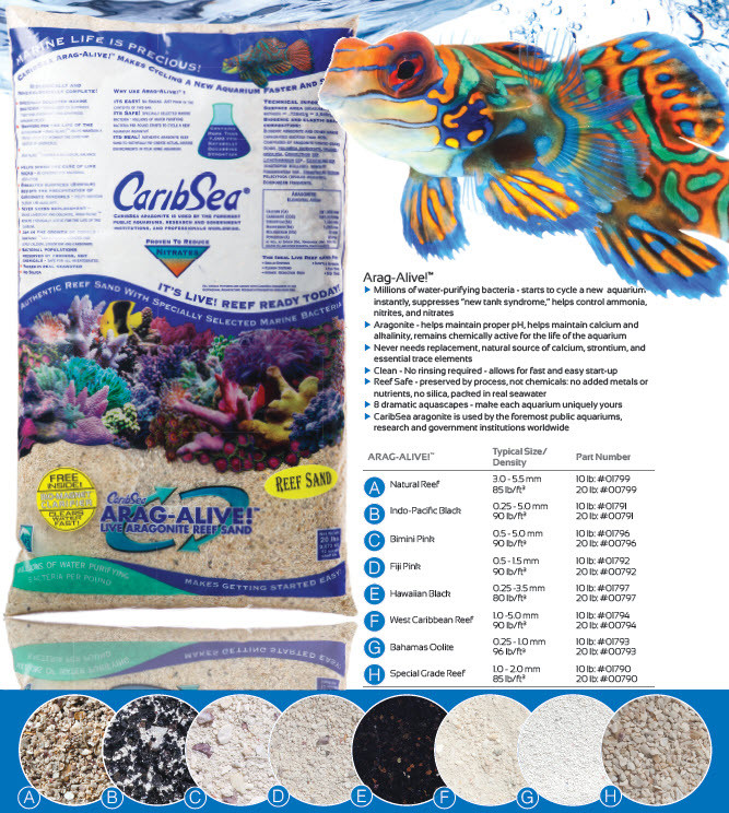 Arag-Alive Fiji Pink Reef Sand (10 lb) 0.5 - 1.5 mm - Caribsea