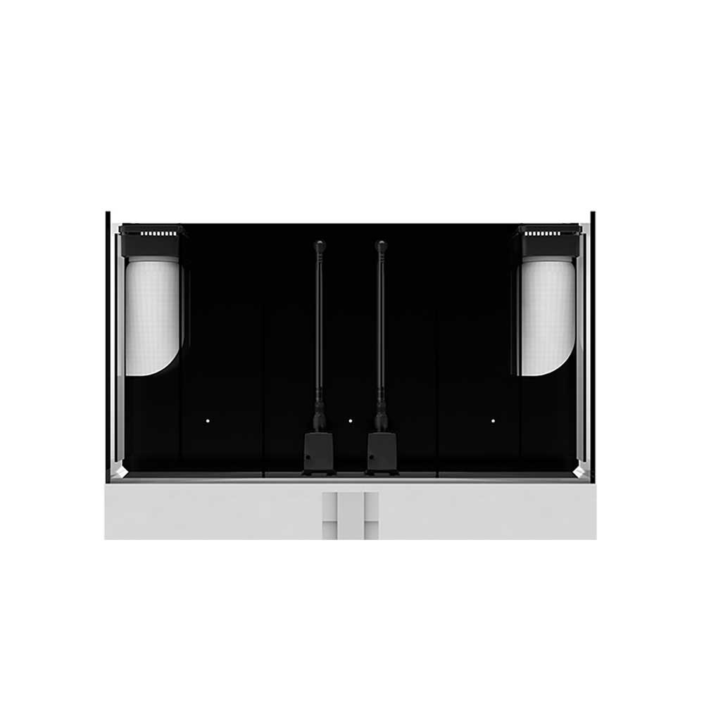 65 Gallon Rimless Flat Panel Aquarium w/ Black Stand - JBJ