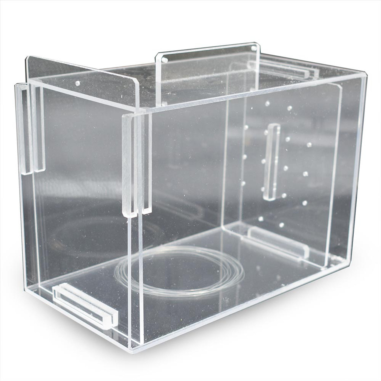 SaltwaterAquarium Large Acrylic Fish & Pest Trap 9 x 5 x 6 for Aquarium  | Acclimation Isolation Box Fish Tank Breeding Box