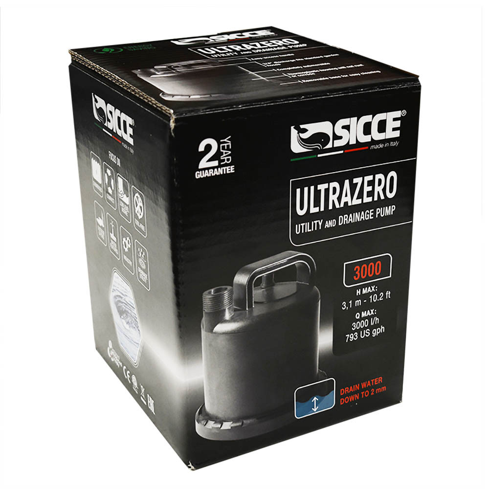 Ultra Zero Utility Water Mixing Pump - Sicce - SaltwaterAquarium.com