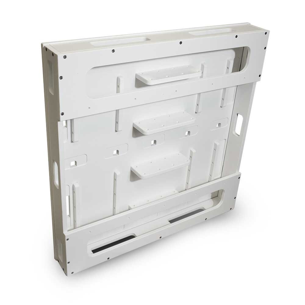 White DELUXE XL Aquarium Controller Mounting Board w/Hinge Kit