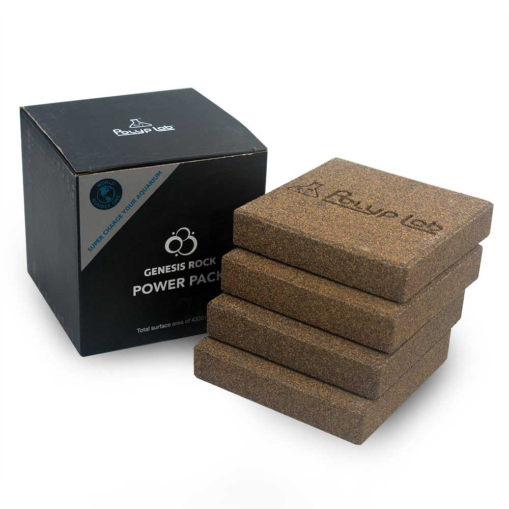Genesis Rock - 4 Pack Filter Media Blocks - Polyplab - SaltwaterAquarium.com