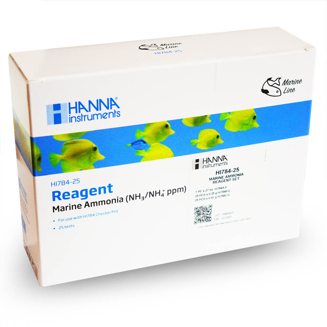 HI784-25 Marine Ammonia HC Checker Reagents (25 tests) - Hanna