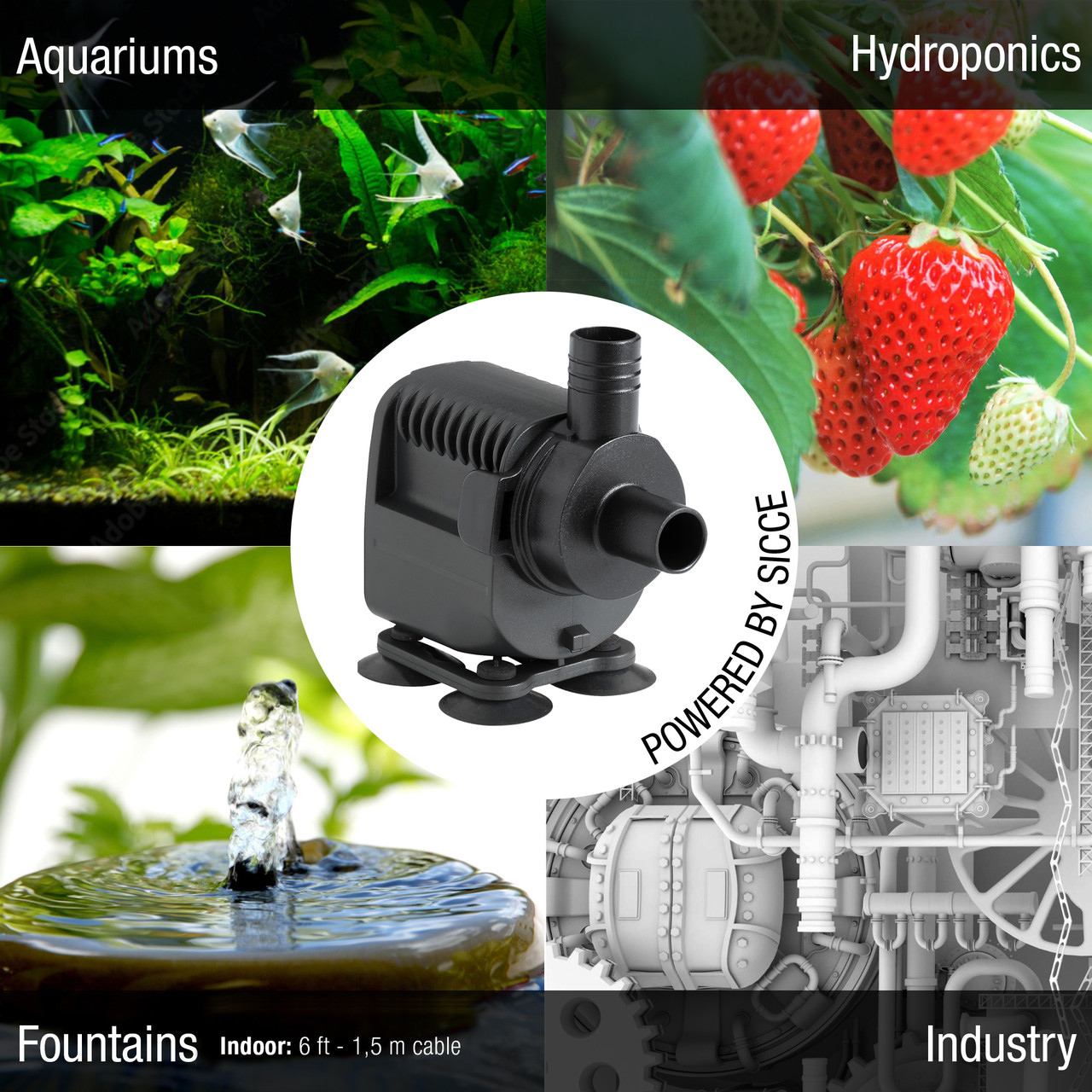 Syncra Nano Pump 110 gph - Sicce - SaltwaterAquarium.com
