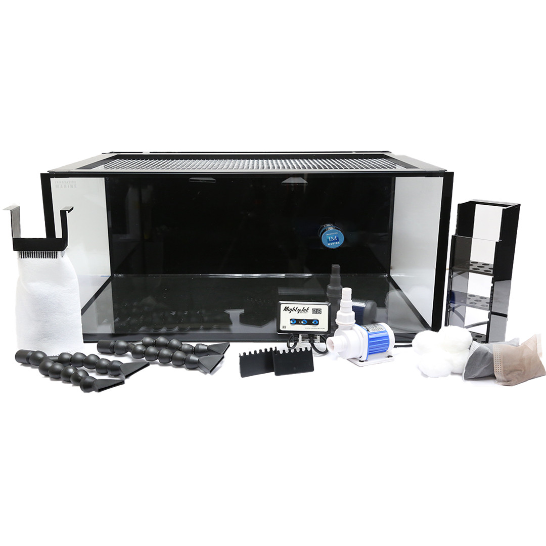 Fusion Pro 2 40 LONG Gallon AIO Lagoon Aquarium w/ BLACK APS Stand