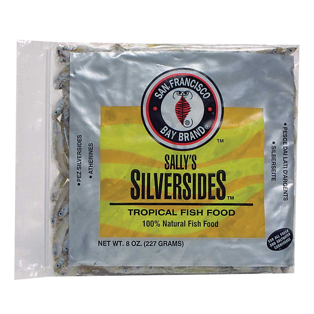 Frozen Silversides Fish Food (8 oz) San Francisco Bay Brand