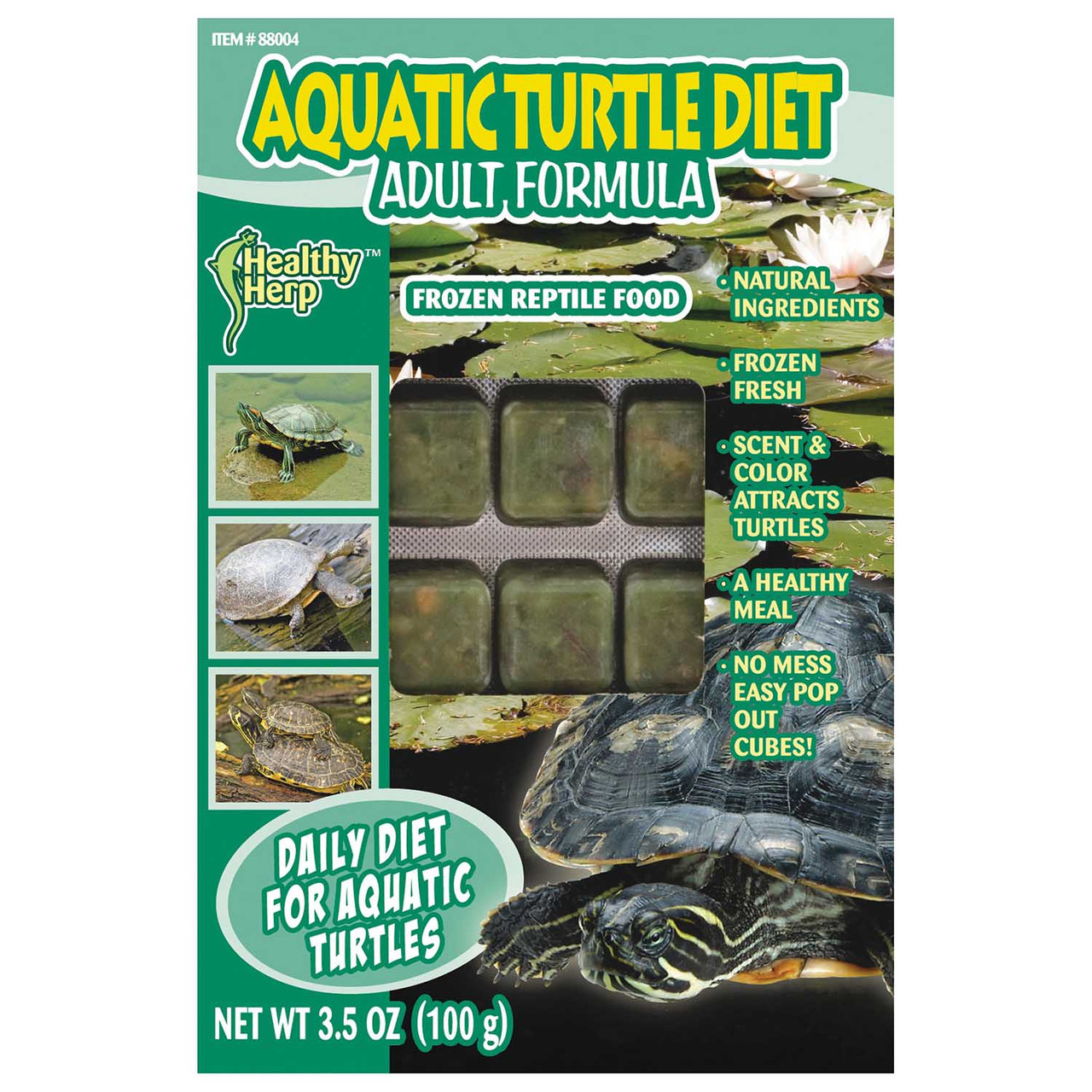 Frozen Aquatic Turtle Diet Adult Formula (3.5 oz) San Francisco Bay