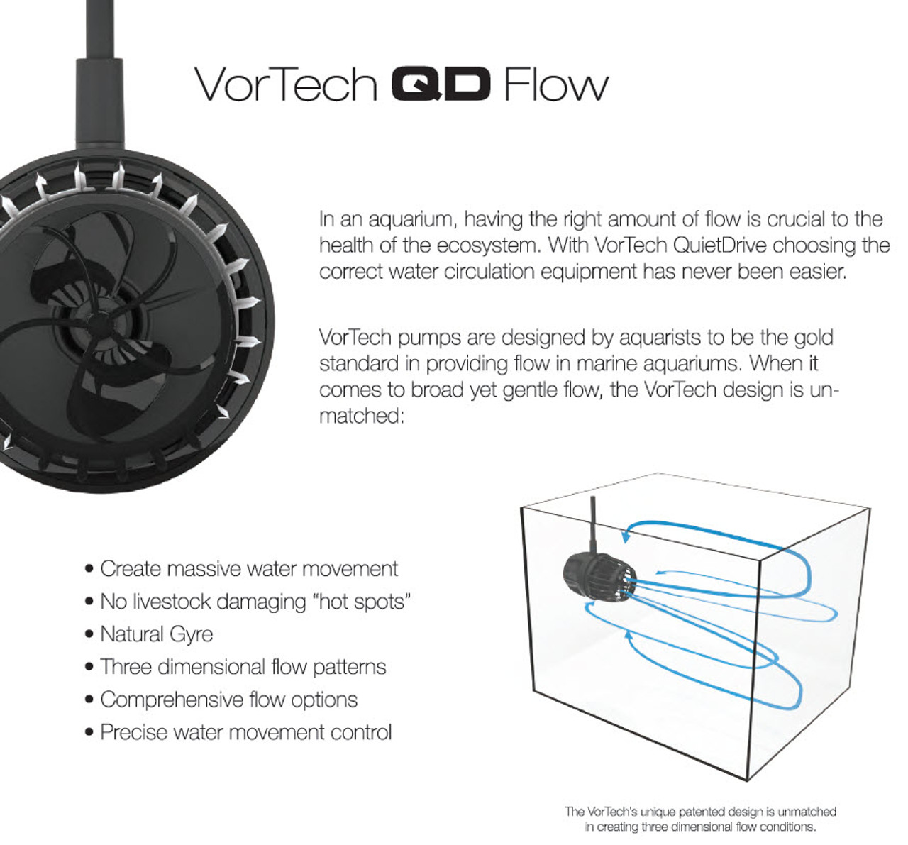 VorTech MP40wQD QuietDrive Propeller Wave Pump - Ecotech Marine