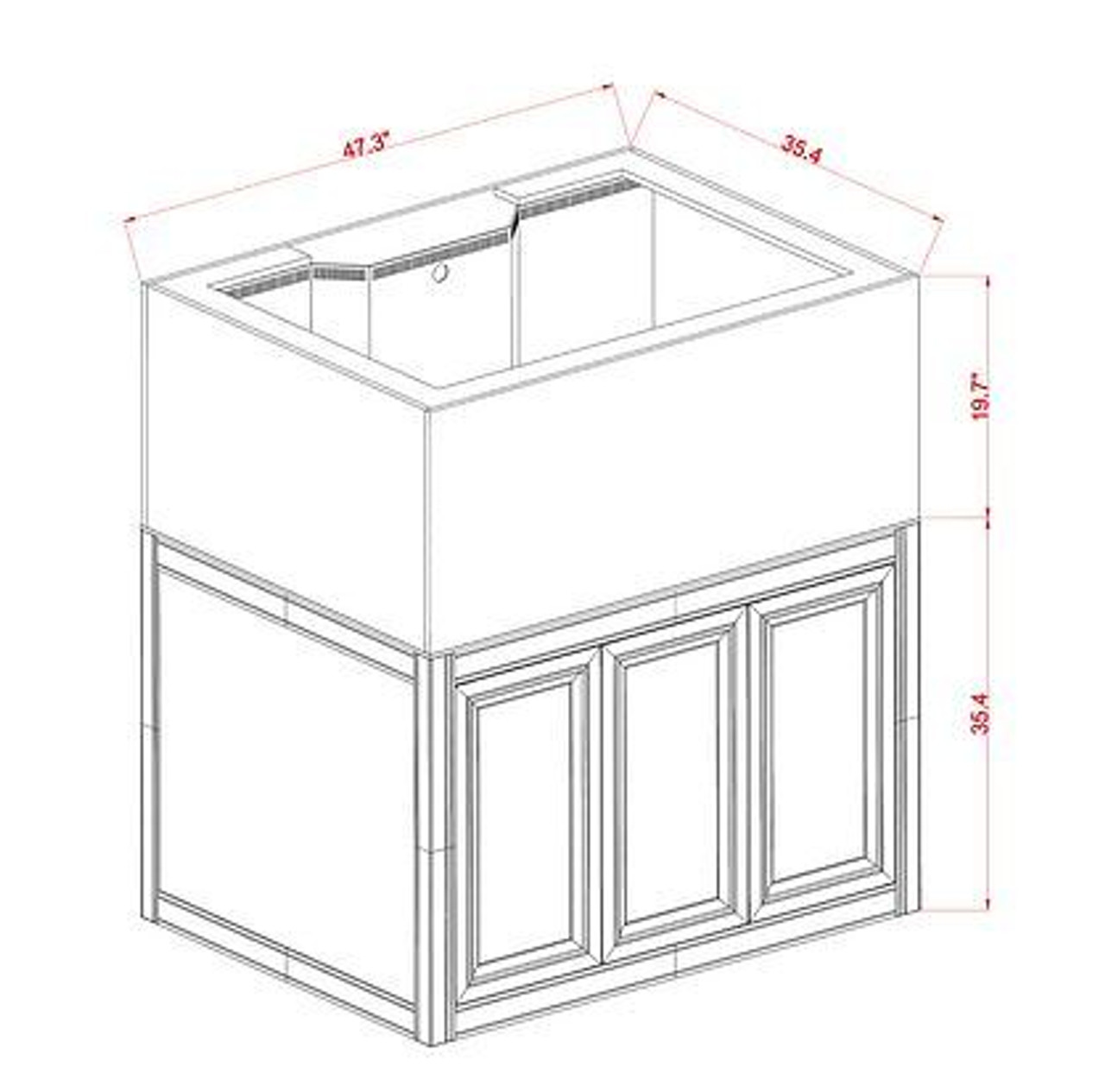 Innovative Marine Nuvo Fusion 50 Gallon Lagoon Tank & High Gloss WHITE  Stand - Includes Freight