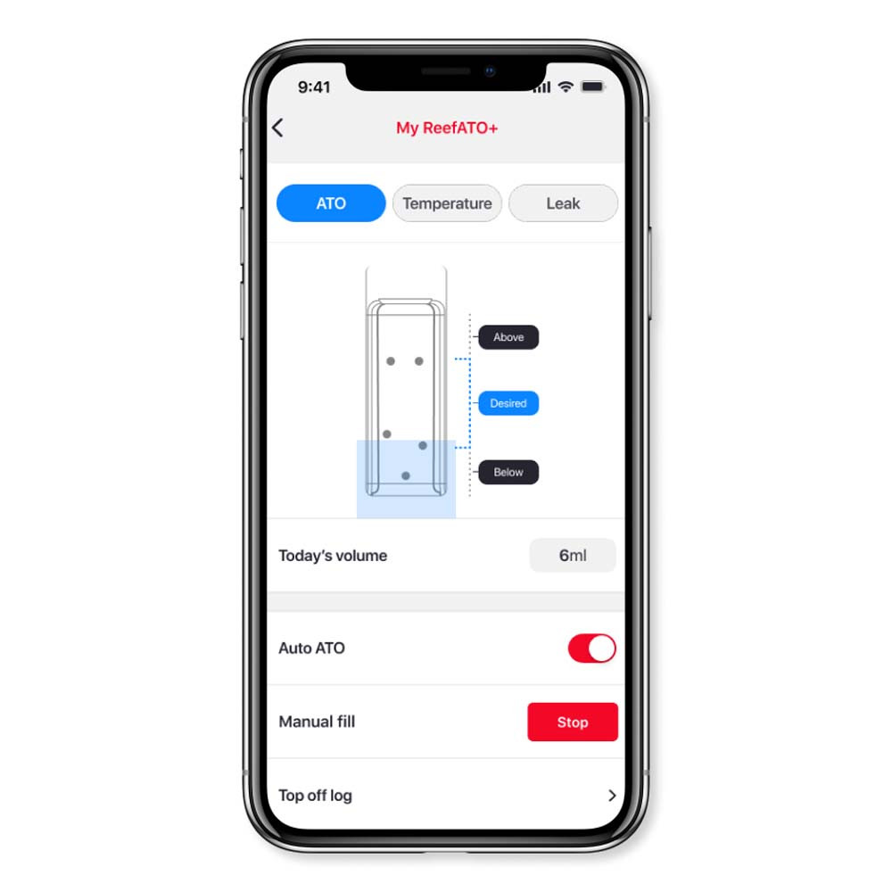 3-in-1 ReefATO + Auto Top Off System ATO (SALTWATER ONLY) - Red