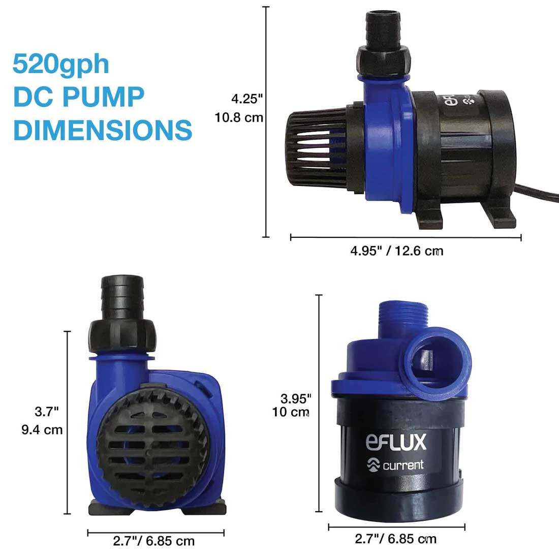 eFlux LOOP DC Flow Return Pump 520 GPH (6008) - Current USA