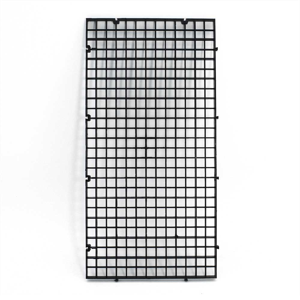 Modular Black Egg Crate For Aquariums (ONE PIECE, 6" x 12" Rectangle