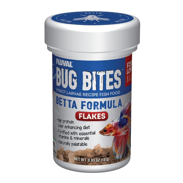   Bug Bites Betta Flakes (0.63 oz / 18 g) - Fluval