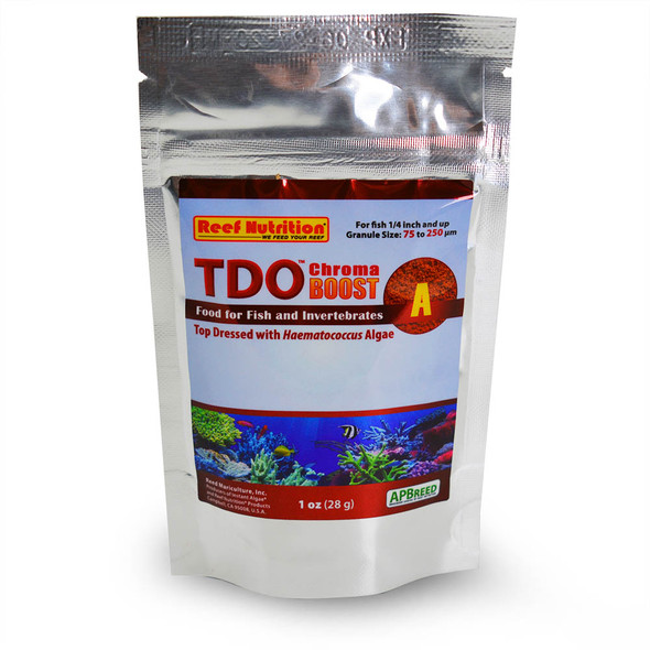 (EXP 3/26) TDO-A Chroma Boost Fish Food (1 oz) - Reef Nutrition