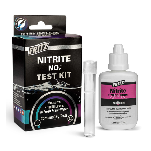 Nitrite Liquid Test Kit (Up to 180 Tests) - Fritz Aquatics