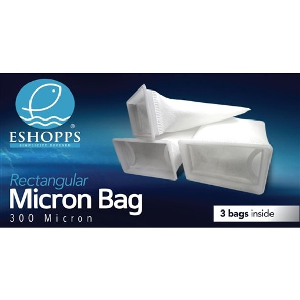 Rectangle Filter Sock 7" 300 Micron (3 Pack) - Eshopps 