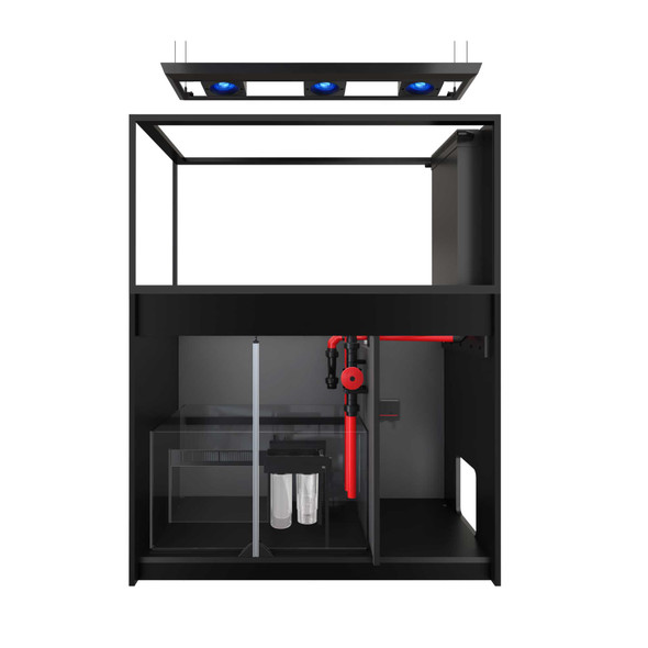 Reefer Peninsula 500 G3 Deluxe - 137 Gallon Black All In One Aquarium -w/  3 X RL115 & pendant - Red Sea 