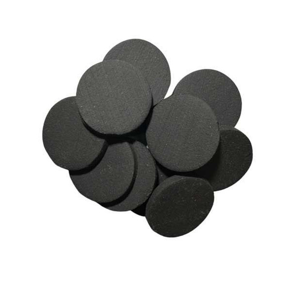 Ceramic Frag 1.5" Round Tile (100 pack) BLACK - Eva Aquatics