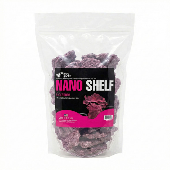 MarcoRocks Nano Shelf Coralline Edition Rock (8 lbs) - Marco Rock