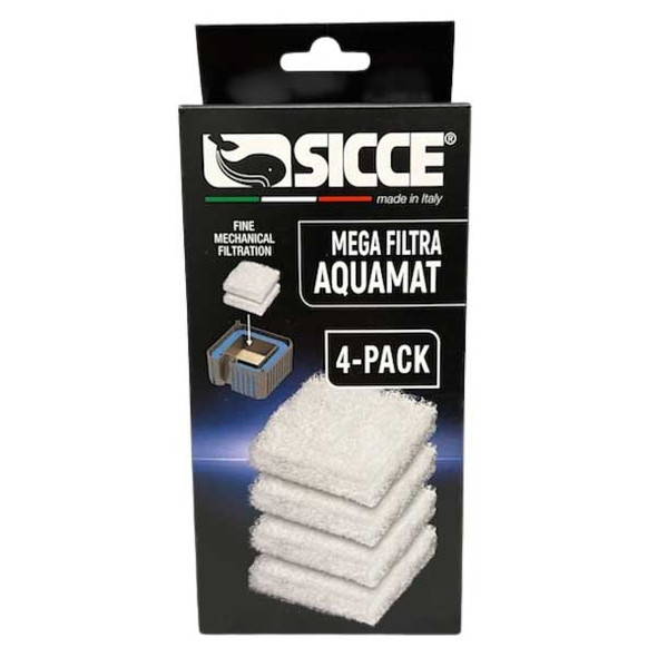 MEGA Filtra Aquamat Replacement Wool Pads (4-Pack) - Sicce