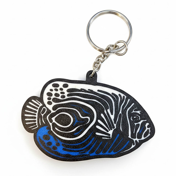 Acrylic Saltwater Aquarium Logo Key Chain