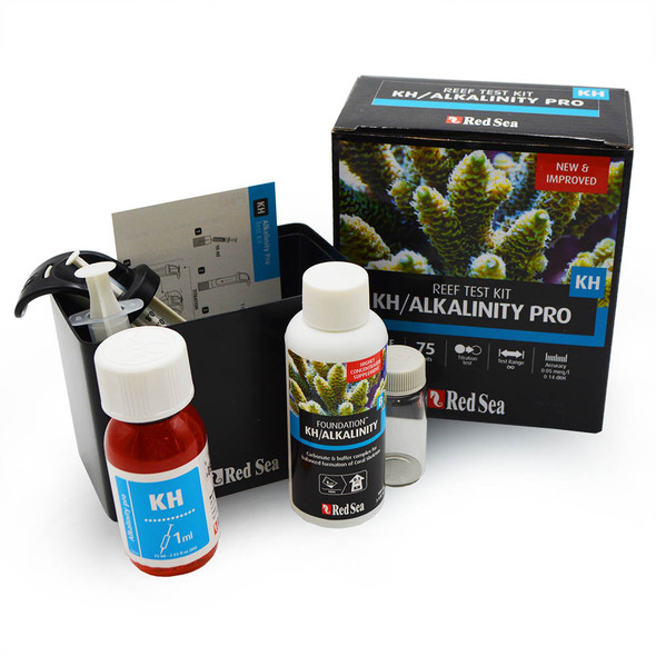 (EXPIRED 11/25) KH/Alkalinity Pro-High Accuracy Titration Test kit (75 tests) - Red Sea 
