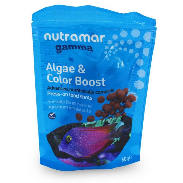 (EXPIRED 6/26) Marine Algae & Color Boost - Press On Food Shots (60g) - Nutramar