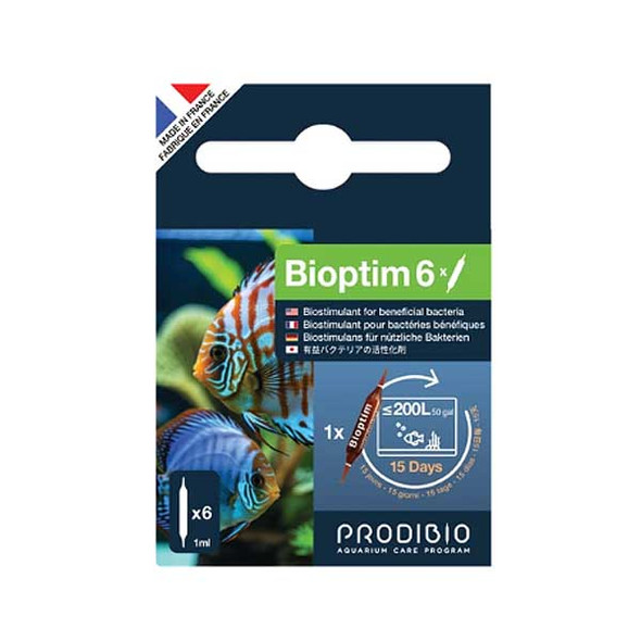 Bioptim (6 Vials) Stimulates Beneficial Bacteria (Freshwater) - Prodibio