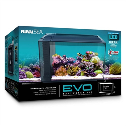 (OPEN BOX) Evo Aquarium Kit 13.5 Gallons (22" x 11.5" x 12.5")  - Fluval