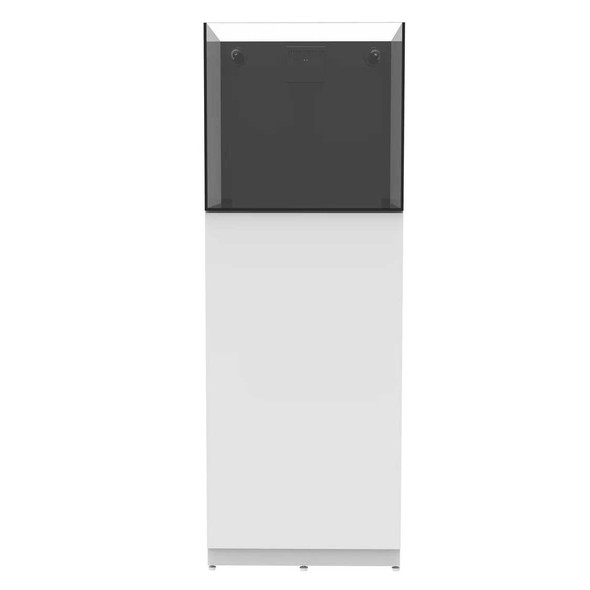 22.4 Gallon External Overflow Rimless Nano Tank w/ White Stand (Full Package) - Fiji Cube