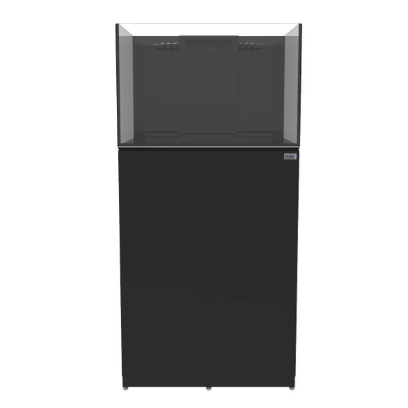 32 Gallon Internal Middle Overflow Rimless Tank w/ Black Stand (Full Package) - Fiji Cube