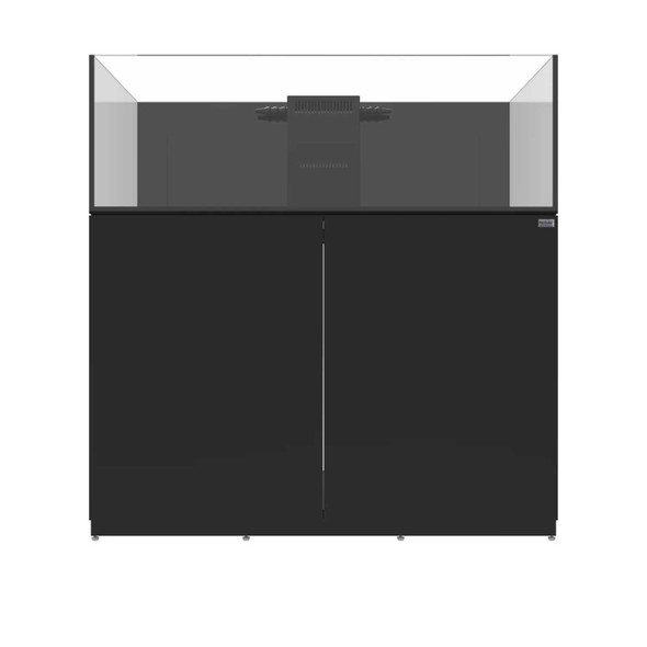 76 Gallon Shallow Internal Middle Rimless Tank w/ Black Stand (Full Package) - Fiji Cube