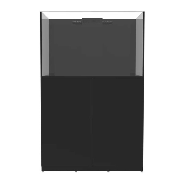81 Gallon Internal Middle Rimless Tank w/ Black Stand (Full Package) - Fiji Cube