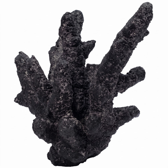 (SMALL) Mini Real Reef MIDNIGHT BLACK Branch Rock (1 Piece) - Real Reef