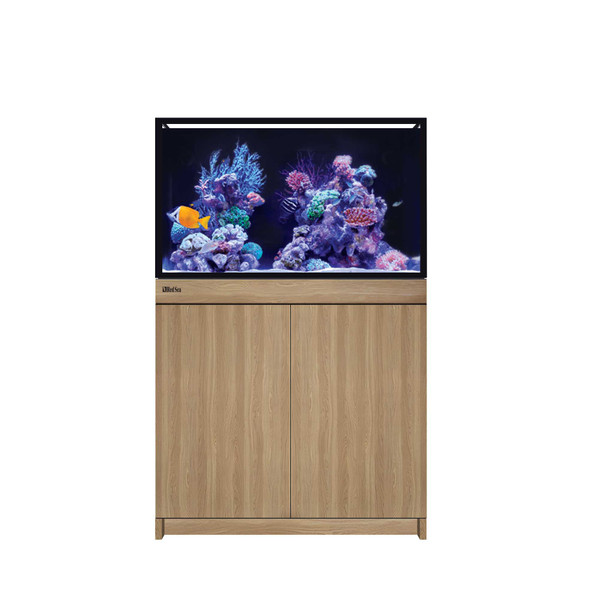 REEF-FRAME 250 - 65 Gallon Oak Euro-Braced Aquarium - Red Sea