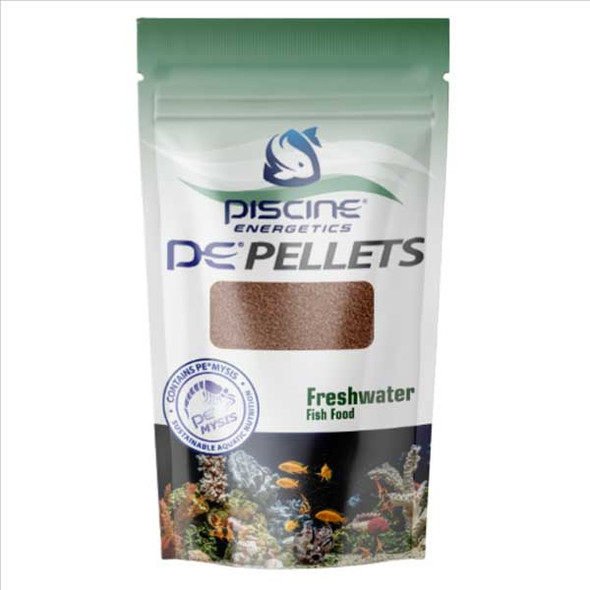 PE Mysis Pellets 4 oz / 113g (2 mm) - Freshwater Fish Food - Piscine Energetics