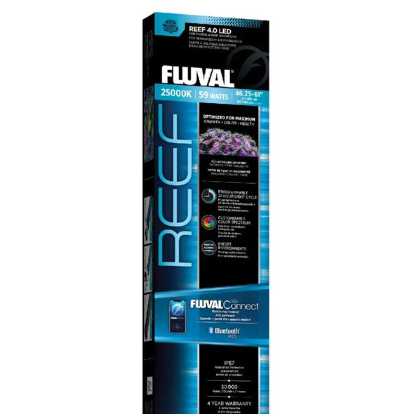 (OPEN BOX) Reef 4.0 (46.25" - 61″) LED Fixture (59W) - Fluval