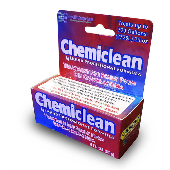 ChemiClean - 2 oz Liquid - Remove Red Slime Algae (Cyanobacteria) - Boyd