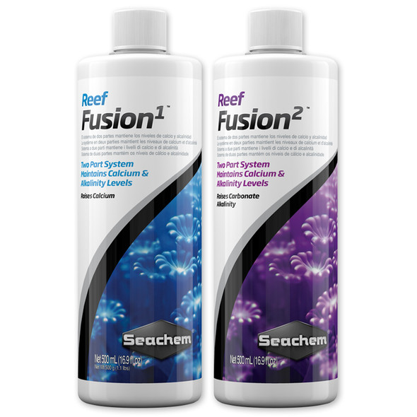 Reef Fusion Two Part System 1 & 2 Calcium and Carbonate Supplement (500 ml) - SeaChem