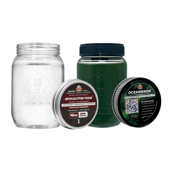 3000+ Apocalypse Live Copepods & OceanMagik Phyto Combo Pack (16 oz of each) - Algae Barn