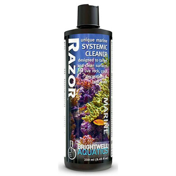 Razor Marine System Cleaner, Coral Safe (8 oz - 250 ml) - Brightwell 