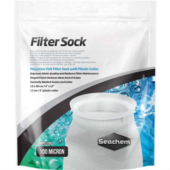 Filter Sock 100 Micron Welded (4" x 12") - Seachem