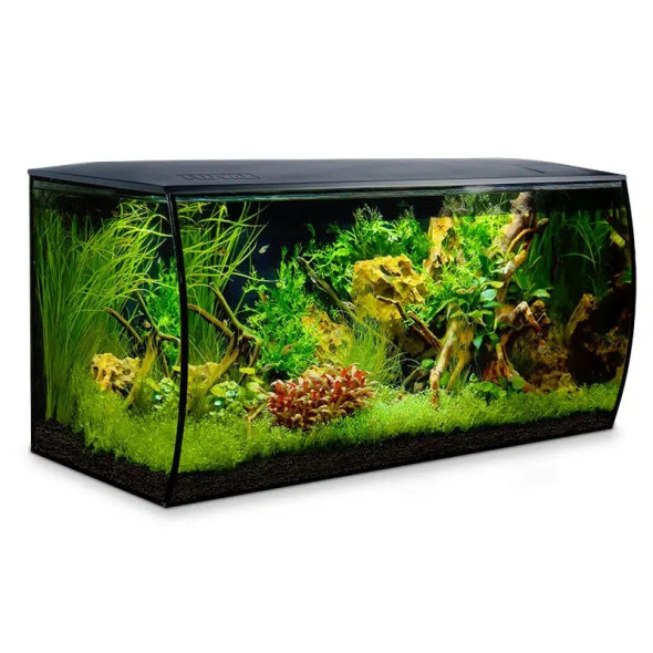 FLEX Freshwater Aquarium Kit, 123 L (32.5 US Gal), Black - Fluval