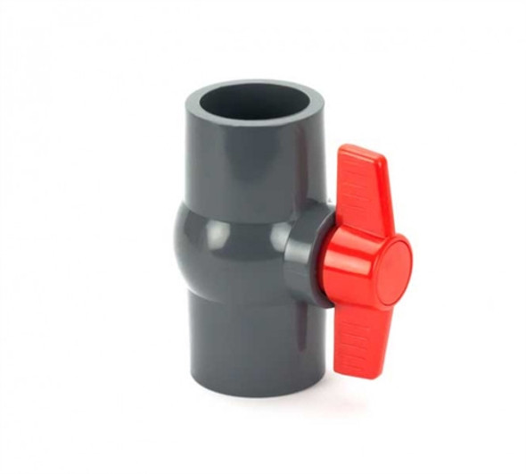 PVC Ball Valve 1 1/2" S X S (Grey) - Generic