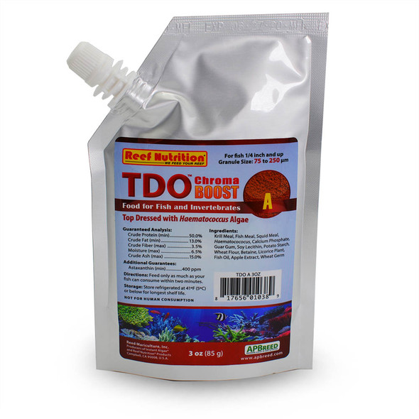 TDO-A Chroma Boost Fish Food (3 oz) - Reef Nutrition