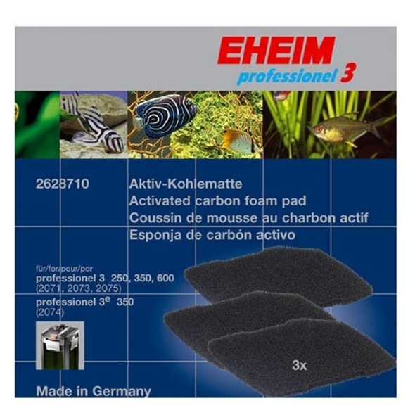 Replacement Carbon Pad 3 Pack for All Pro3, Ultra, & Pro 4 Filters - Eheim 