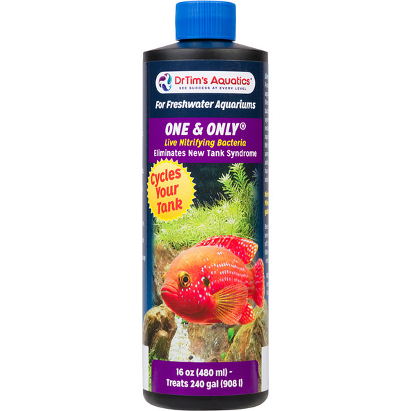 One & Only Freshwater Live Nitrifying Bacteria (16 oz) 240 Gallons - Dr Tim's